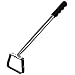 Photo Walensee Mini Action Hoe for Weeding Stirrup Hoe Tools for Garden Hula-Ho with 14- Inch Scuffle Loop Hoe Gardening Weeder Cultivator, Sharp Durable Metal Handle Weeding Rake with Cushioned Grip, Grey