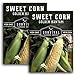 Photo Survival Garden Seeds - Golden Bantam Sweet Corn Seed for Planting - Packet with Instructions to Plant and Grow Yellow Corn on The Cob Your Home Vegetable Garden - Non-GMO Heirloom Variety - 2 Pack