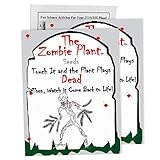 Zombie Plant Seed Packets (2) - Unique Easter Egg Stuffer, Earth Day or Party Favor. 