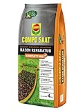 COMPO SAAT Rasen Reparatur Komplett-Mix+, Rasensaat, Keimsubstrat,Langzeit-Rasendünger und Bodenaktivator, 4 kg, 20 m² Foto, bester Preis 30,75 € (7,69 € / kg) neu 2024