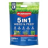 BioAdvanced 704865U 5 in 1 Weed and Feed Lawn Fertilizer and Crabgrass Killer, 10000 Square Feet, Granules Photo, best price $50.80 new 2024