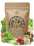 25 Winter Vegetable Garden Seeds Variety Pack for Planting Outdoors & Indoor Home Gardening 6500+ Non-GMO Heirloom Veggie Seeds: Broccoli Beet Carrot Collard Lettuce Radish Spinach Pea Kohlrabi & More Photo, best price $19.99 ($0.80 / Count) new 2024