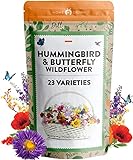 130,000+ Wildflower Seeds - Premium Birds & Butterflies Wildflower Seed Mix [3 Oz] Flower Garden Seeds - Bulk Wild Flowers: 23 Wildflowers Varieties of 100% Non-GMO Annual Flower Seeds for Planting Photo, best price $17.95 ($0.00 / Count) new 2024