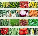 Set of 16 Assorted Organic Vegetable Seeds & Herb Seeds 16 Varieties Create a Deluxe Garden All Seeds are Heirloom, 100% Non-GMO Sweet Pepper Seeds, Hot Pepper Seeds-Red Onion Seeds- Green Onion Seeds Photo, best price $16.95 ($1.06 / Count) new 2024