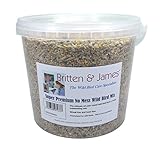 Britten & James All in One Super Premium senza pasticcio Wild Bird Food in una vasca richiudibile da 5 litri. Questo è l'ultimo alimento per uccelli selvatici tutto l'anno, un mix davvero eccezionale. Senza frumento e senza buccia. foto, miglior prezzo EUR 18,99 nuovo 2025