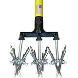 Rotary Cultivator Tool - 40” to 60” Telescoping Handle - Reinforced Tines - Reseeding Grass or Soil Mixing - All Metal, No Plastic Structural Components - Cultivate Easily Photo, best price $39.99 new 2025