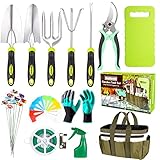 Garden Tool Set, Garden Tools 32Pcs Stainless stell Gardening Tools Starter Kit with Garden Bag,Gardening Tool Set , Heavy Duty Gardening Work Set Ergonomic Handle,Gardening Gift for Women Photo, best price $25.88 new 2025