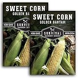 Survival Garden Seeds - Golden Bantam Sweet Corn Seed for Planting - Packet with Instructions to Plant and Grow Yellow Corn on The Cob Your Home Vegetable Garden - Non-GMO Heirloom Variety - 2 Pack Photo, best price $7.99 ($4.00 / Count) new 2025