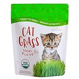 Organic Cat Grass Seed Blend for Planting by Handy Pantry - A Healthy Mix of Organic Wheatgrass Seeds: Barley, Oats, and Rye Seeds - Non-GMO Wheat Grass Seeds for Pets - Cat Grass Kit Refill (12 oz.) Photo, best price $10.47 ($0.87 / ounce) new 2024