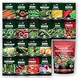 20 Heirloom Seeds for Planting Vegetables and Fruits, 4800 Survival Seed Vault and Doomsday Prepping Supplies, Gardening Seeds Variety Pack, Vegetable Seeds for Planting Home Garden Non GMO Photo, best price $19.97 new 2024