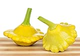 Gelbe Ufo Zucchini Yellow Squash - 20 Samen Foto, bester Preis 3,59 € neu 2024