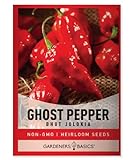 Ghost Pepper Seeds for Planting Spicy Hot - Heirloom Non-GMO Hot Pepper Seeds for Home Garden Vegetables Makes a Great Plant Gift for Gardening by Gardeners Basics Photo, best price $4.95 new 2024