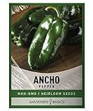 Ancho Poblano Pepper Seeds for Planting Heirloom Non-GMO Ancho Peppers Plant Seeds for Home Garden Vegetables Makes a Great Gift for Gardening by Gardeners Basics Photo, best price $5.95 new 2024