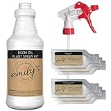 Emily's Naturals Neem Oil Plant Spray Kit, Makes 48oz | Natural Spray for Garden and House Plants | Safe and Biodegradable Photo, best price $14.95 new 2024