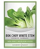 Bok Choy Chinese Cabbage Seeds for Planting - (Pak Choi) Heirloom, Non-GMO Vegetable Variety- 1 Gram Seeds Great for Summer, Spring, Fall and Winter Gardens by Gardeners Basics Photo, best price $5.49 new 2024