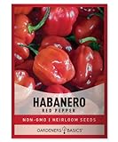 Red Habanero Pepper Seeds for Planting 100+ Heirloom Non-GMO Habanero Peppers Plant Seeds for Home Garden Vegetables Makes a Great Gift for Gardeners by Gardeners Basics Photo, best price $5.95 new 2024