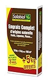 Solabiol SOCOMP15P Engrais Complet15 Kg + 5 Kg Offerts | Double Action : Effet « Starter » et Durable, Puissant Photo, meilleur prix 39,89 € (1,99 € / kg) nouveau 2024