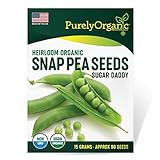 Purely Organic Products Purely Organic Heirloom Snap Pea Seeds (Sugar Daddy) - Approx 90 Seeds Photo, best price $4.49 new 2024