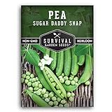 Survival Garden Seeds - Sugar Daddy Snap Pea Seed for Planting - Packet with Instructions to Plant and Grow in Delicious Pea Pods Your Home Vegetable Garden - Non-GMO Heirloom Variety Photo, best price $5.49 new 2024
