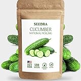 SEEDRA 120+ Cucumber Seeds for Indoor, Outdoor and Hydroponic Planting, Non GMO Heirloom Seeds for Home Garden - 1 Pack Photo, best price $6.99 new 2024