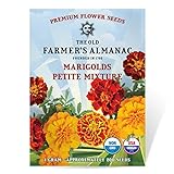 The Old Farmer's Almanac Premium Marigold Seeds (Open-Pollinated Petite Mixture) - Approx 200 Seeds Photo, best price $4.29 new 2024