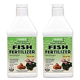 Harris Organic Plant Food and Plant Fertilizer, Hydrolyzed Liquid Fish Fertilizer Emulsion Great for Tomatoes and Vegetables, 3-3-0.3, 32oz (32oz (Quart) 2-Pack) Photo, best price $24.99 new 2024