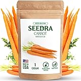 SEEDRA Imperator Carrot Seeds for Indoor and Outdoor Planting - Non GMO and Heirloom Seeds - 900+ Seeds - Sweet Variety of Carrots for Home Vegetable Garden Photo, best price $6.00 new 2024