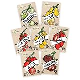 Tomato Seeds Variety Pack - 100% Non GMO - Cherry, Brandywine Beefsteak, Yellow Pear, Golden Jubilee, Plum Roma, Tomatillo Verde, Ace 55. Heirloom Tomatoes Seeds for Planting in Your Organic Garden Photo, best price $14.95 new 2024