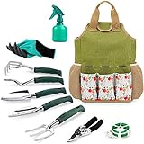 INNO STAGE Gardening Tools Set and Organizer Tote Bag with 10 Piece Garden Tools,Garden Gift Set, Vegetable Gardening Hand Tools Kit Bag with Garden Digging Claw Gardening Gloves Photo, best price $23.47 new 2024