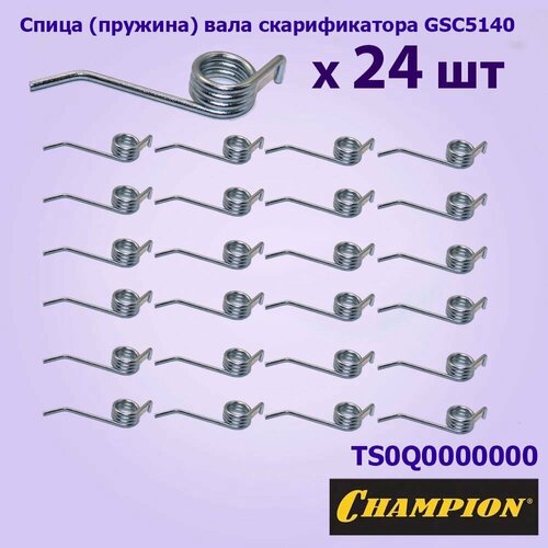 Спица (пружина) вала скарификатора GSC4840,5140 CHAMPION 24шт. TS0Q0000000 фотография