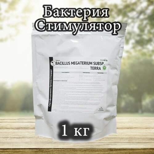 Биомасса Bacillus Megaterium subsp. terra, бактерия стимулятор корневой системы, улучшает усвоение растением фосфорно-калийного, пачка 1 кг фотография