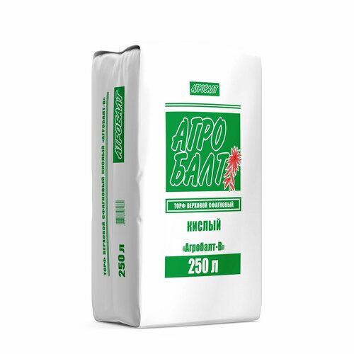 Агробалт-В, торф кислый верховой низкой степени разложения 250 л. (фракция 0-20 мм.) фотография