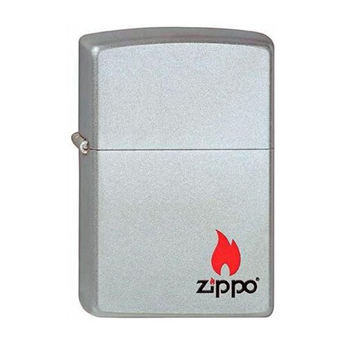 Оригинальная бензиновая зажигалка ZIPPO Classic 205 ZIPPO с покрытием Satin Chrome фотография