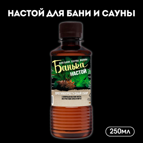 Лаборатория Катрин Настой для бани Противопростудный, 250 мл 1 шт. 0.25 л 14.5 см 5.2 см 14.5 см 0.25 кг пихта бесцветный фотография