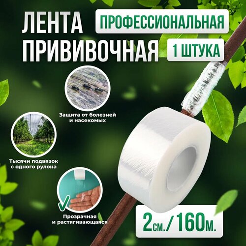 Лента для прививки растений Grafting Tape / Прививочная лента 2см 1штука 160м фотография