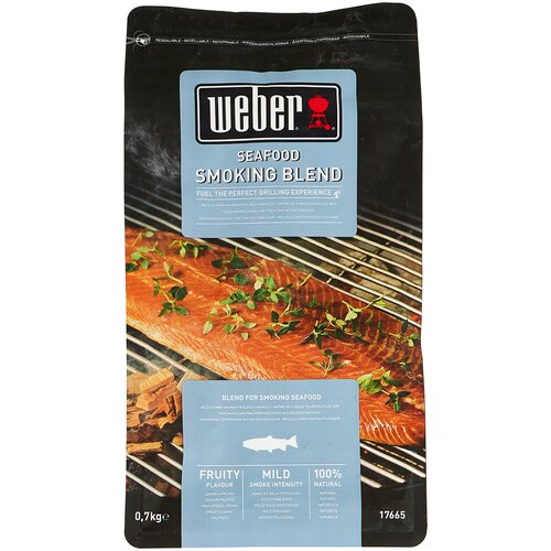 Weber Щепа для копчения, смесь для рыбы, 700 г, 0.7 кг, 1 уп. фотография