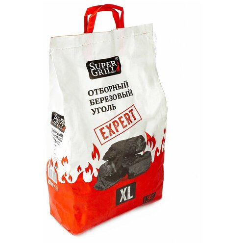 SuperGrill Уголь березовый отборный XL, 3 кг 3 кг, , 1 шт. фотография