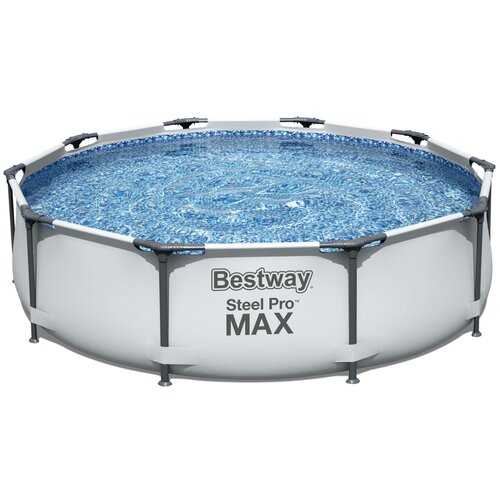 Каркасный бассейн Steel Pro Max Bestway 305 х 76 (305x76) см, круглый, 4678 л, цвет серый, арт. 56406 фотография