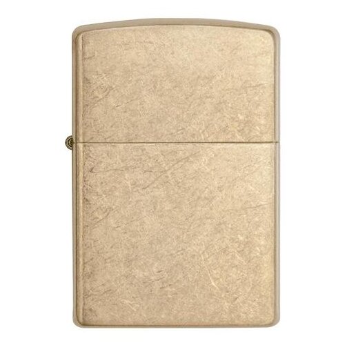 Оригинальная бензиновая зажигалка ZIPPO Armor™ 28496 с покрытием Tumbled Brass фотография