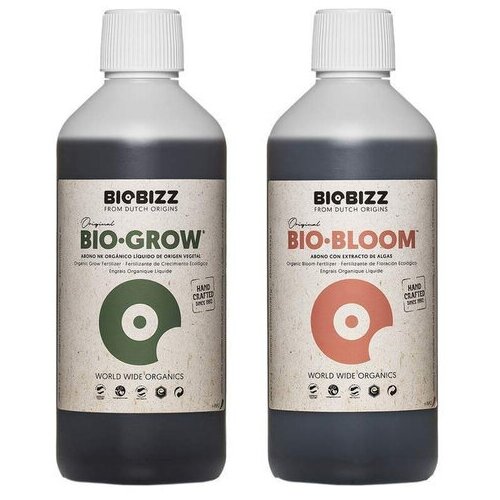 Набор удобрений BioBizz для роста и питания Bloom 500мл+Grow 500мл фотография