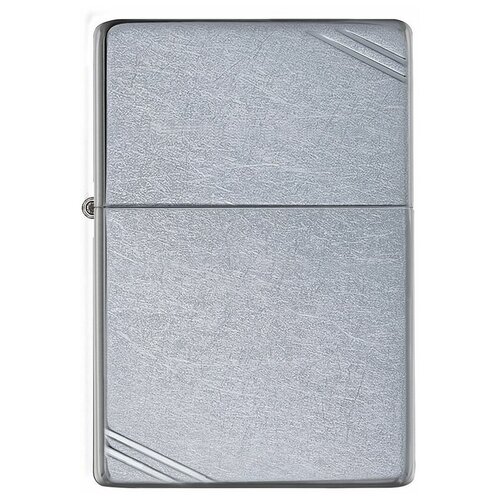 Zippo Vintage зажигалка бензиновая Slashes Street Chrome 1 шт. 1 шт. 125 мл 55 г фотография