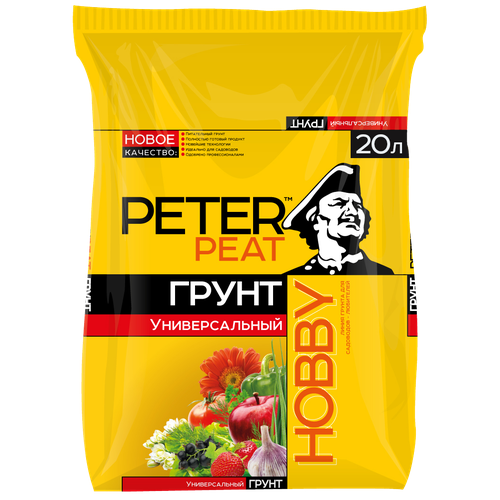 Грунт PETER PEAT линия Hobby универсальный, 20 л, 7.6 кг фотография