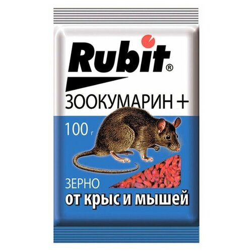 Средство Rubit Зоокумарин+ зерно 100 г, пакет, 0.1 кг фотография