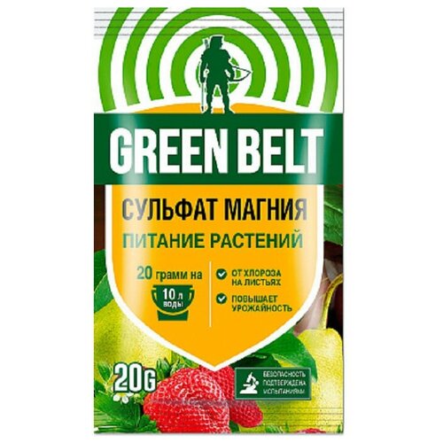 Удобрение Green Belt Сульфат магния, 10 л, 20 г, 1 уп. фотография