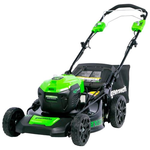 Аккумуляторная газонокосилка Greenworks 2506807UB GD40LM46SPK4, 4 А·ч, с АКБ, 46 см фотография