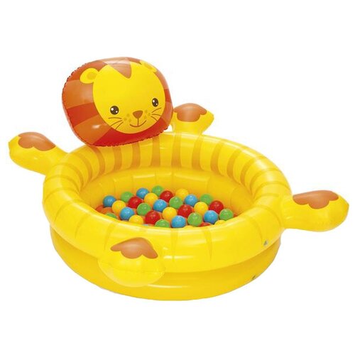 Детский сухой бассейн Bestway Lion Ball Pit 52261, 98х62 см, 111х62 см фотография