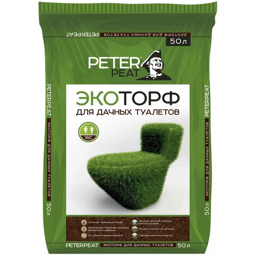 PETER PEAT Экоторф для дачных туалетов, 50000 л фотография