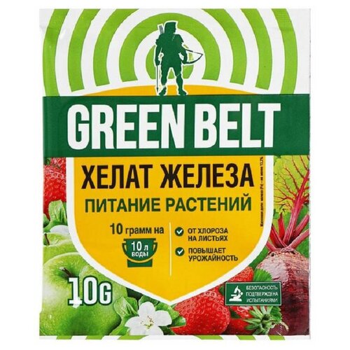 Удобрение Green Belt Хелат железа, 10 г, 1 уп. фотография