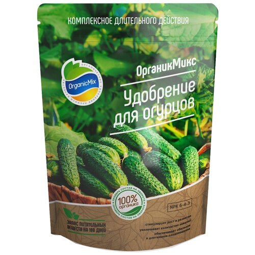 фотография Удобрение Organic Mix для огурцов, 850 г, 1 уп., купить онлайн 782 рубл