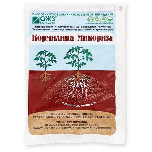 Удобрение БашИнком Торф с микоризной грибницей БашИнком Кормилица Микориза для корней универсальная, 0.03 л, 30 г, 1 уп. фотография